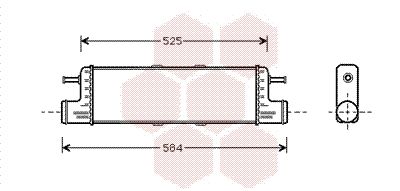 VAN WEZEL Kompressoriõhu radiaator 30004285